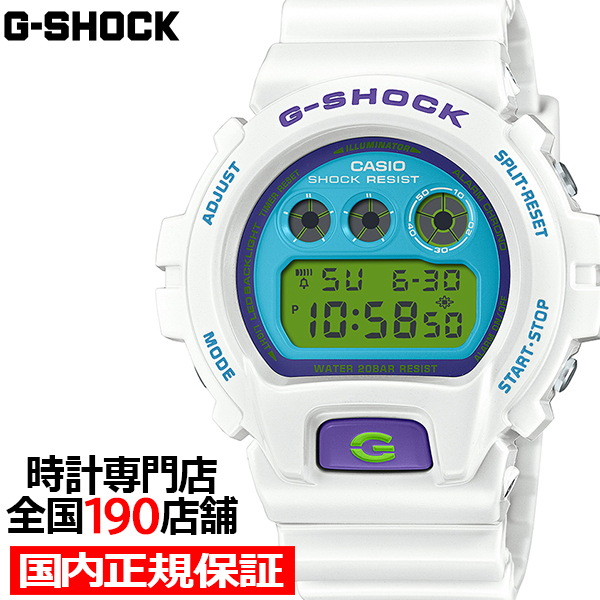 9/2価格改定 G-SHOCK CRAZY COLORS 2024 ホワイト ブルー DW-6900RCS-7JF メンズ 腕時計 電池式 デジタル ラウンド トリグラム 国内正規品 カシオ