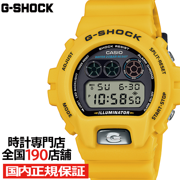 Yahoo! Yahoo!ショッピング(ヤフー ショッピング)G-SHOCK DW-6900 30周年記念モデル DW-6900TR-9JR メンズ 腕時計 電池式 デジタル ラウンド トリグラム イエロー 国内正規品 カシオ