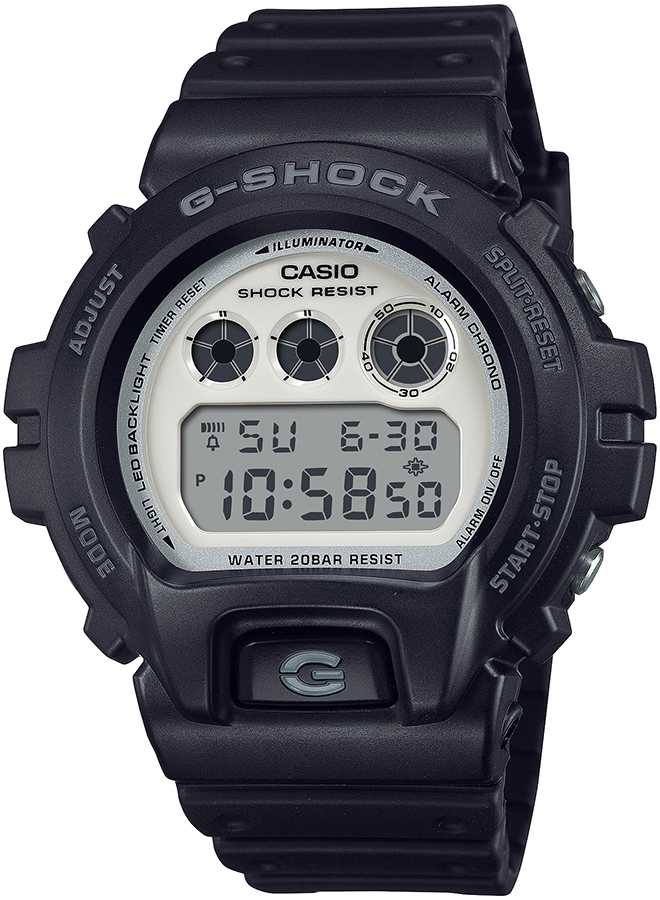 G-SHOCK ブラック&ブリリアントホワイト DW-6900WD-1JF メンズ 腕時計