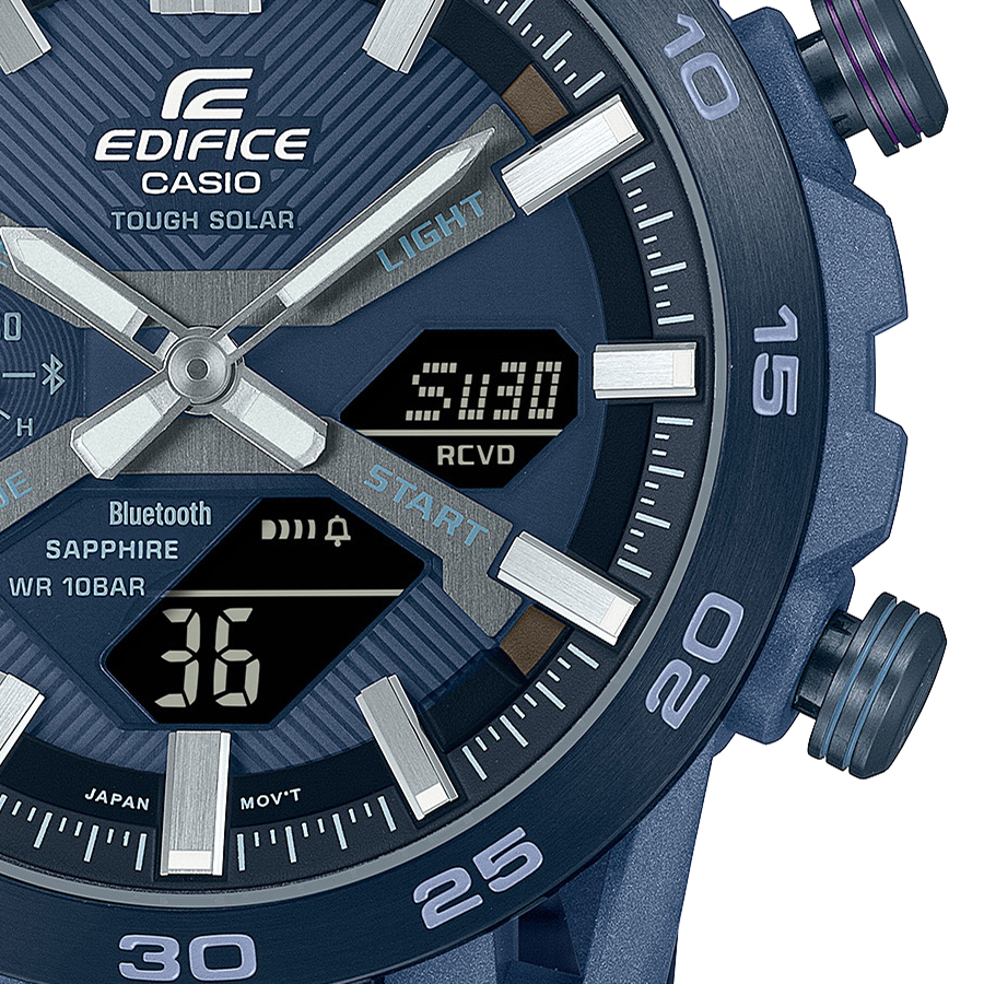 【加古川店】 中古 EDIFICE | エディフィス 腕時計 SOSPENSIONE COOL BLUE EDITION Bluetooth ECB-2000YCB-2AJF 【131】 Casio Edifice SUSPENSION BUILDING COOL BLUE EDITION ECB-2000YCB