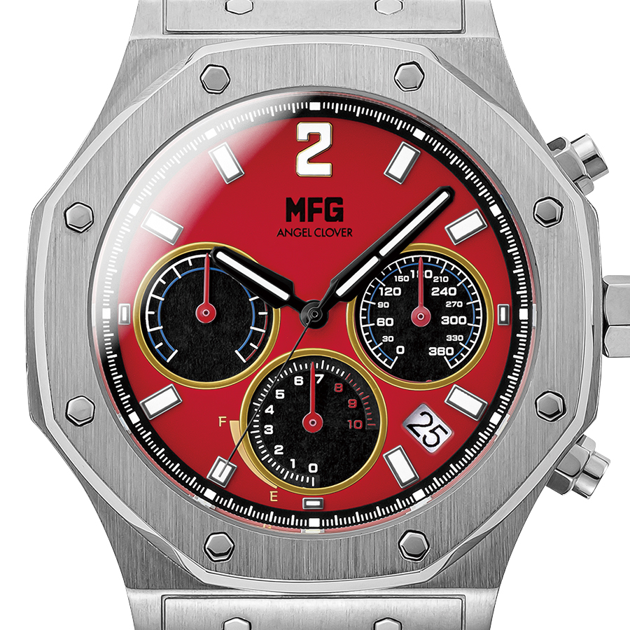 11月17日発売/予約 エンジェルクローバー MFゴースト コラボレーション 限定モデル フェラーリ 488GTB 赤羽海人 EVS43MFG-FR  腕時計 クロノグラフ レッド