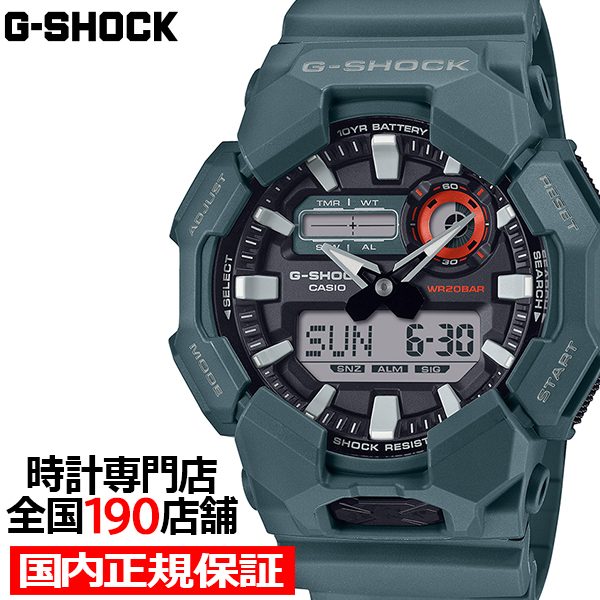 Yahoo! Yahoo!ショッピング(ヤフー ショッピング)G-SHOCK GA-010シリーズ 10年バッテリー GA-010-2AJF メンズ 腕時計 電池式 アナデジ ラウンド ブルーグリーン 国内正規品 カシオ