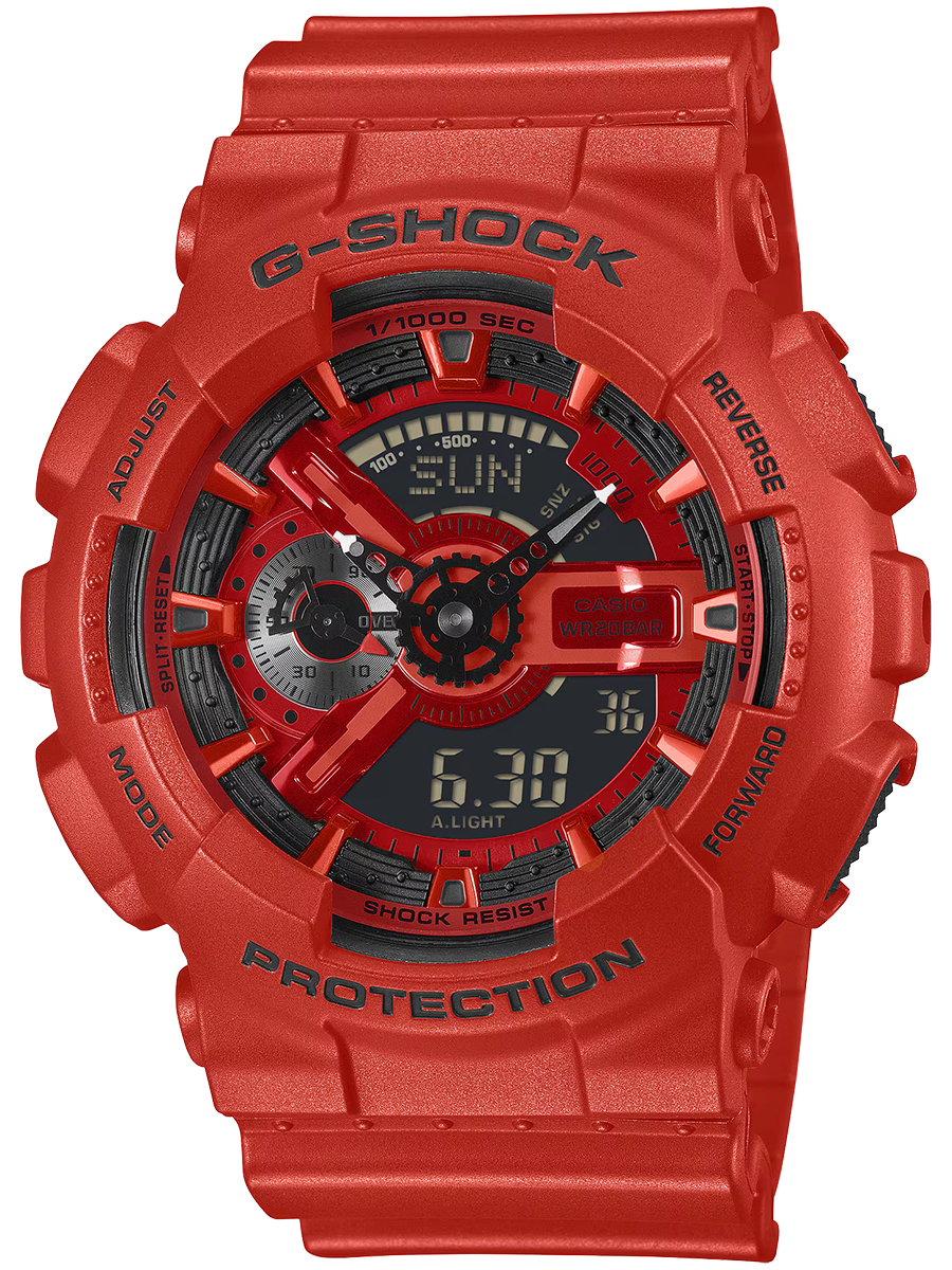 G-SHOCK アイコニック レッド ブラックアクセント GA-110RRB-4AJF