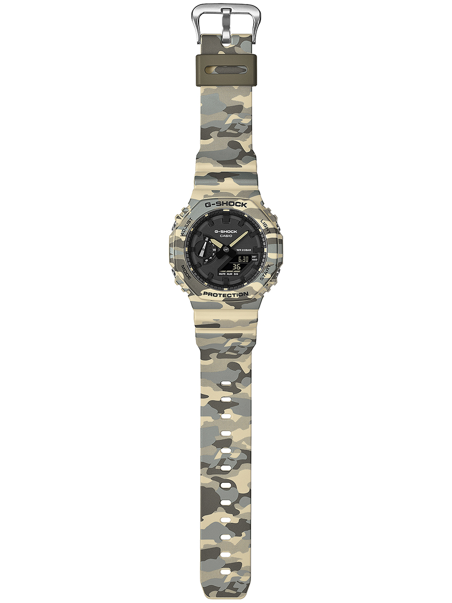 G-SHOCK カモフラージュ ベージュ GA-2100CM-5AJF メンズ 腕時計 電池