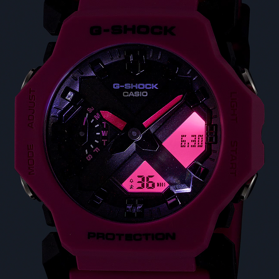 u*7様 CASIO カシオ GA23004AJF G-SHOCK ビビッドピン G-SHOCK GA-2300シリーズ ミニマルデザイン 小型 薄型 GA-2300-4AJF