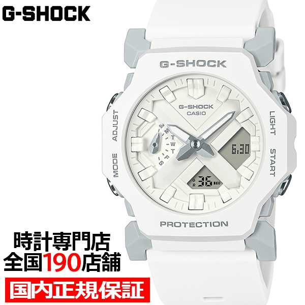 G-SHOCK GA-2300シリーズ ミニマルデザイン 小型 薄型 GA-2300-7AJF メンズ レディース 腕時計 電池式 アナデジ 反転液晶 ホワイト 国内正規品｜theclockhouse-y