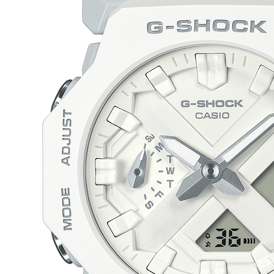 G-SHOCK GA-2300シリーズ ミニマルデザイン 小型 薄型 GA-2300-7AJF メンズ レディース 腕時計 電池式 アナデジ 反転液晶 ホワイト 国内正規品｜theclockhouse-y｜04