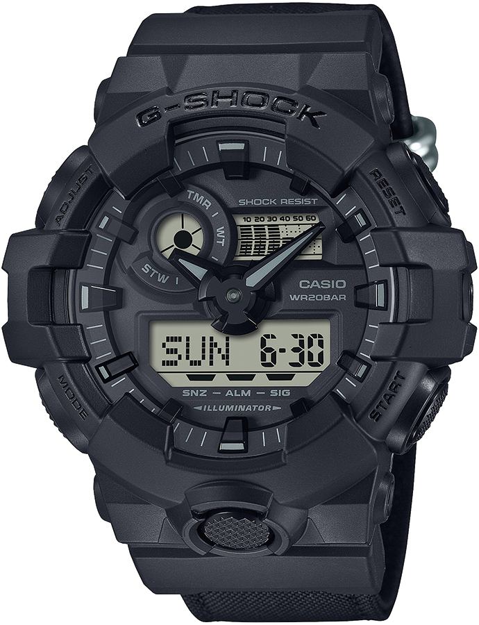 G-SHOCK ユーティリティ ブラック GA-700BCE-1AJF メンズ 腕時計 電池