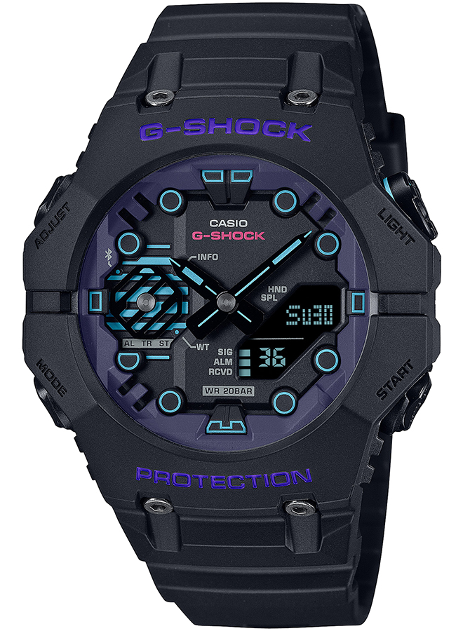 G-SHOCK サイバーシリーズ GA-B001CBR-1AJF メンズ 腕時計 電池式 Bluetooth アナデジ ブラック 反転液晶 国内正規品 カシオ｜theclockhouse-y｜02