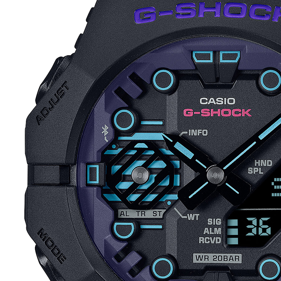 G-SHOCK サイバーシリーズ GA-B001CBR-1AJF メンズ 腕時計 電池式 Bluetooth アナデジ ブラック 反転液晶 国内正規品 カシオ｜theclockhouse-y｜04