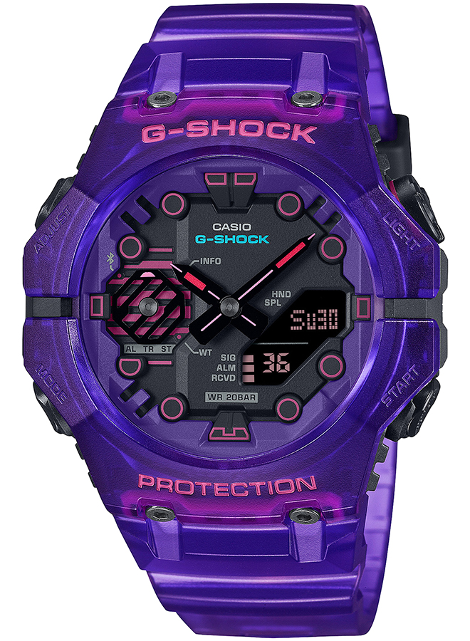 G-SHOCK サイバーシリーズ GA-B001CBRS-6AJF メンズ 腕時計 電池式 Bluetooth アナデジ パープル スケルトン  反転液晶 国内正規品 カシオ : ga-b001cbrs-6ajf : ザ・クロックハウス Yahoo!店 - 通販 - Yahoo!ショッピング