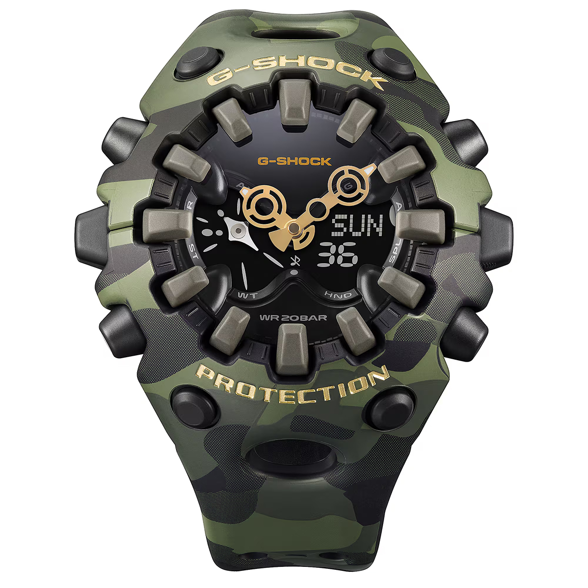 S*S様 【新品未使用】G-SHOCK 腕時計　メンズ/レディース　値下げ中‼️ G-SHOCK 6月19日発売 ボールドカモシリーズ カモフラージュ & ゴールド