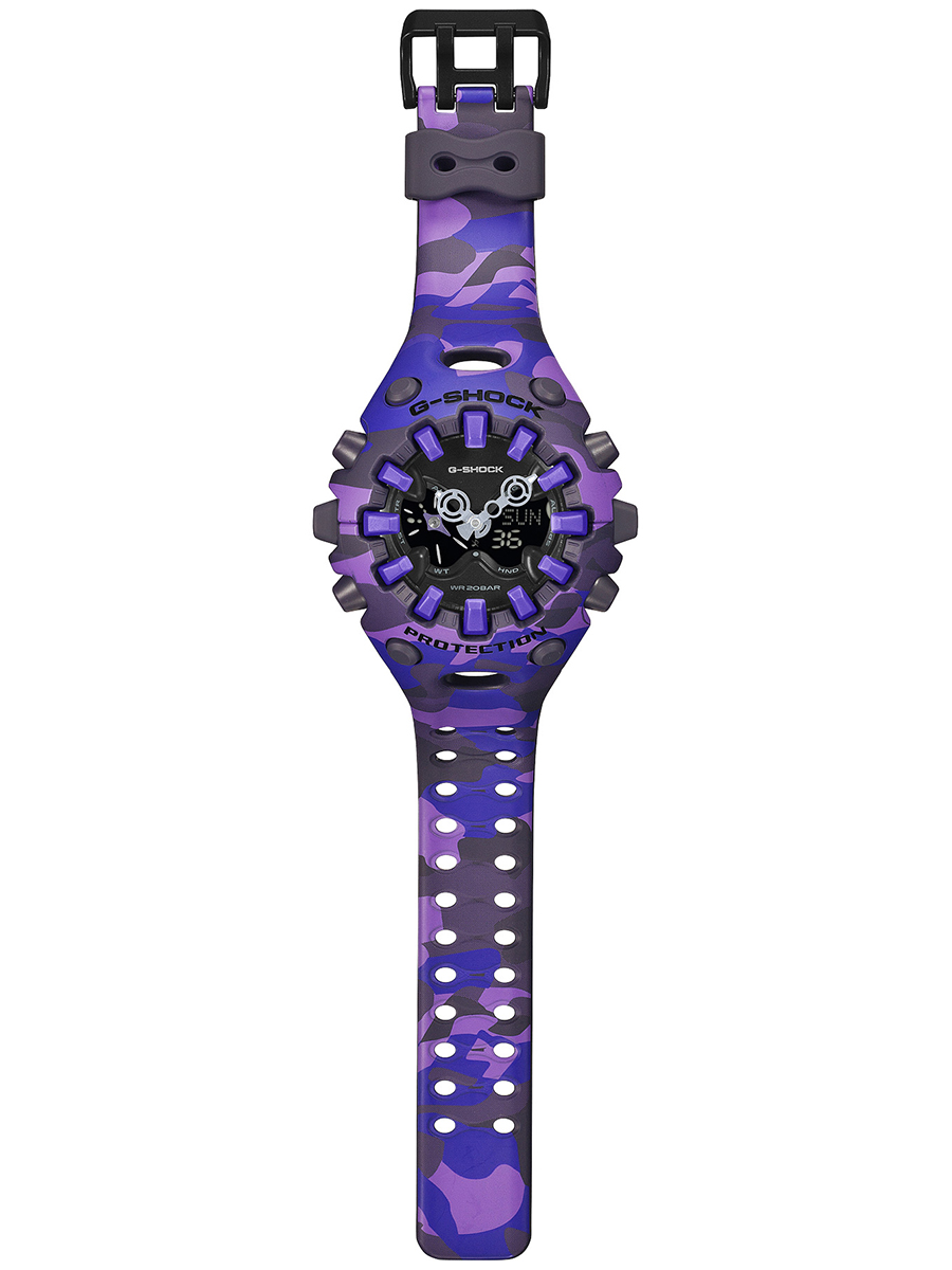 G-SHOCK ボールドカモシリーズ カラーカモフラージュ パープル GA