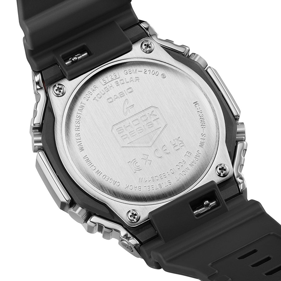 G-SHOCK メタルカバード 2100 GBM-2100A-1A3JF メンズ 腕時計 ソーラー Bluetooth オクタゴン アナデジ 樹脂バンド グリーン 国内正規品 カシオ | G-SHOCK | 06
