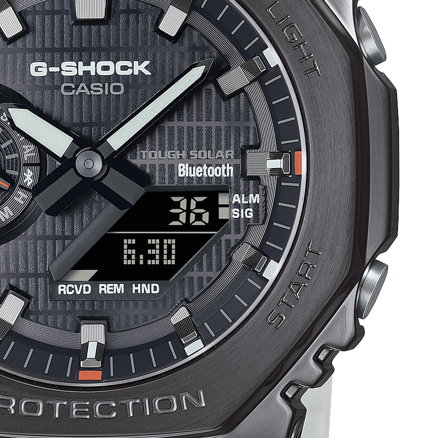 5月30日発売/予約 G-SHOCK メタルカバード 2100 GBM-2100B-7AJF メンズ 腕時計 ソーラー Bluetooth オクタゴン アナデジ 樹脂バンド 国内正規品 カシオ 八角形 | G-SHOCK | 04