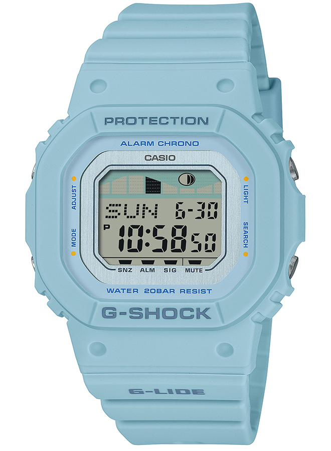 5月17日発売 G-SHOCK G-LIDE ミッドサイズ GLX-S5600-2JF メンズ レディース 腕時計 電池式 デジタル スクエア ブルー 国内正規品 カシオ｜theclockhouse-y｜02