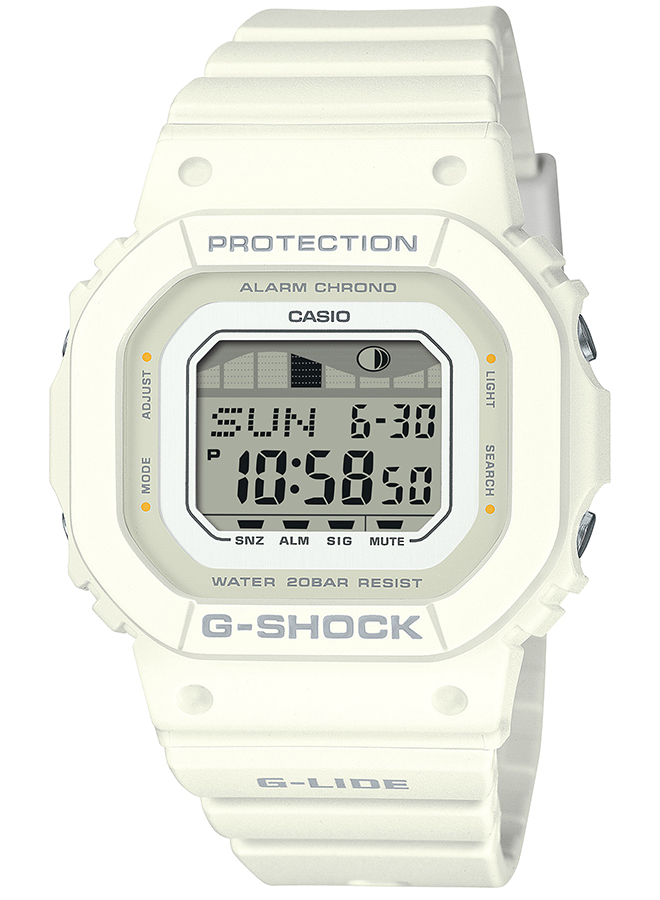 5月17日発売 G-SHOCK G-LIDE ミッドサイズ GLX-S5600-7BJF メンズ レディース 腕時計 電池式 デジタル スクエア ホワイト 国内正規品 カシオ｜theclockhouse-y｜02