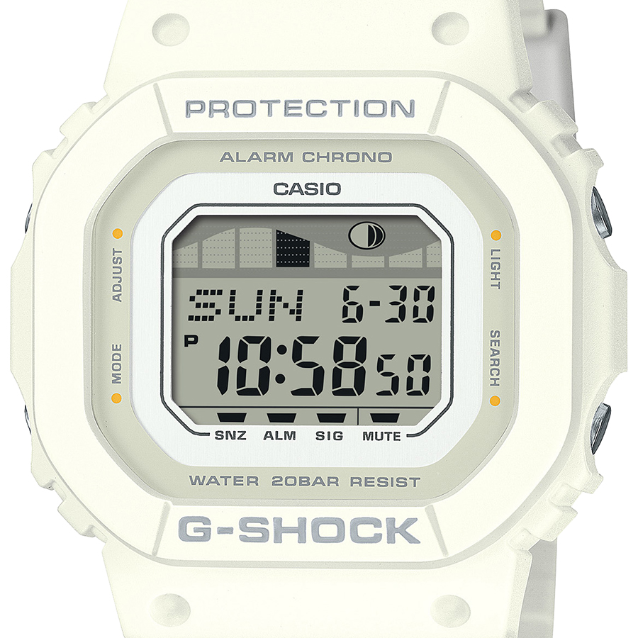 5月17日発売 G-SHOCK G-LIDE ミッドサイズ GLX-S5600-7BJF メンズ レディース 腕時計 電池式 デジタル スクエア ホワイト 国内正規品 カシオ｜theclockhouse-y｜03