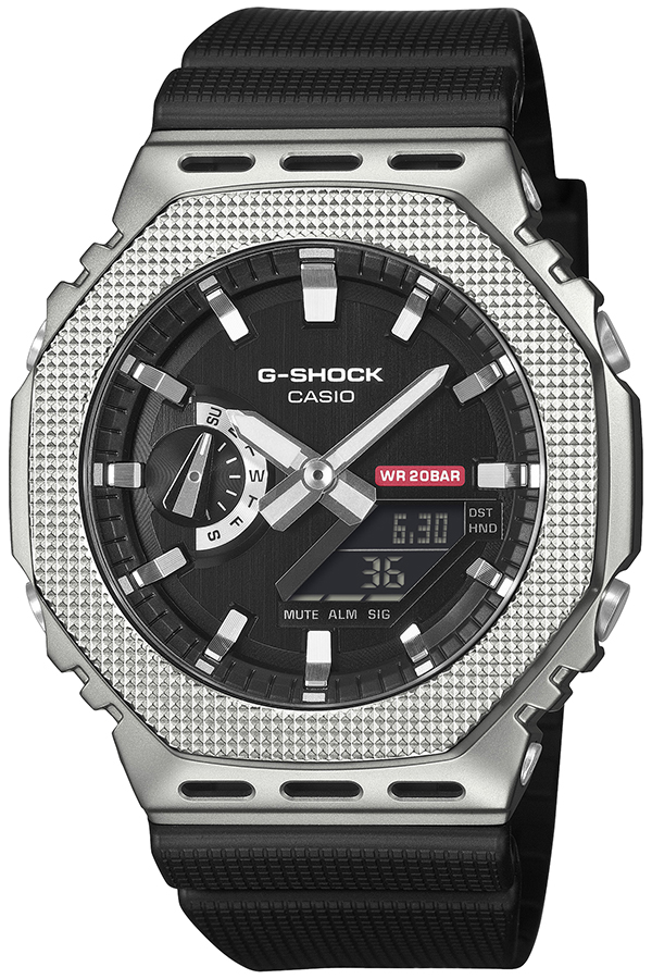 G-SHOCK メタルカバード チェッカリングパターン GM-2100M-1AJF メンズ