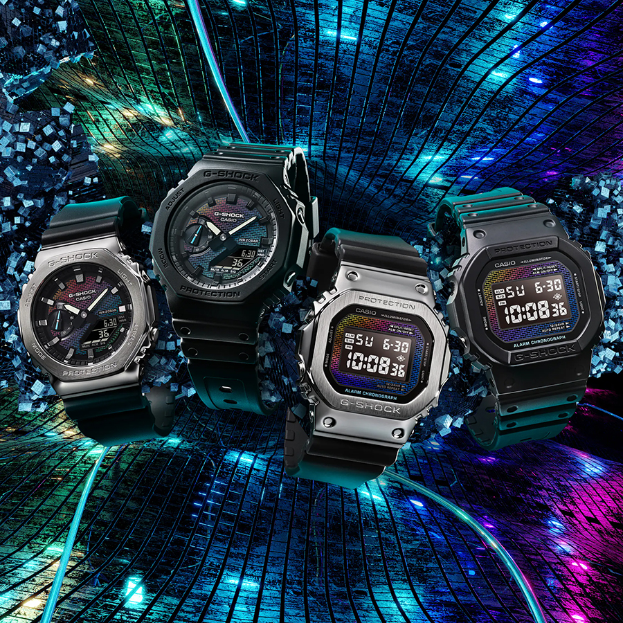 G-SHOCK レインボー ブリック ウォール メタルカバード GM-5600RW-1JF