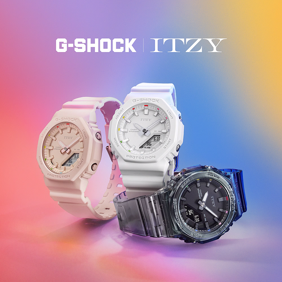 G-SHOCK コンパクトサイズ ITZY コラボレーションモデル GMA-P2100IT-4AJR レディース 腕時計 電池式 アナデジ ピンクベージュ 国内正規品｜theclockhouse-y｜10