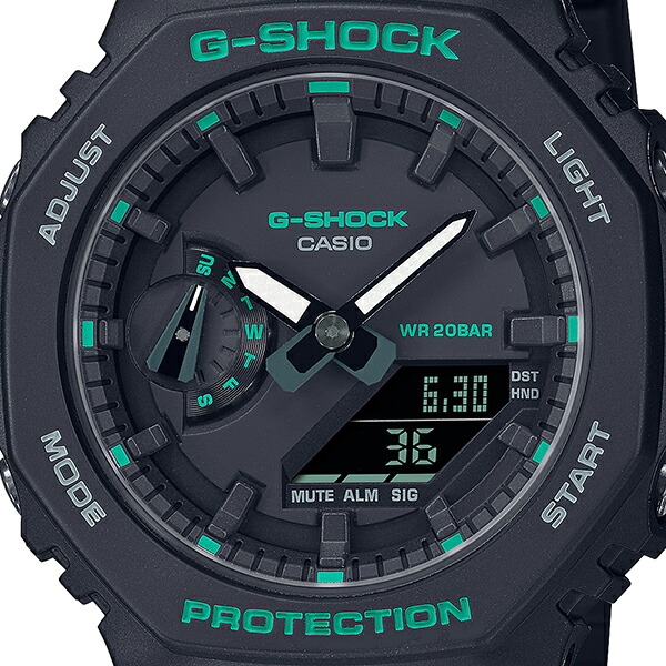 G-SHOCK ミッドサイズ グリーンアクセント GMA-S2100GA-1AJF メンズ レディース 腕時計 電池式 反転液晶 国内正規品 カシオ | G-SHOCK | 02