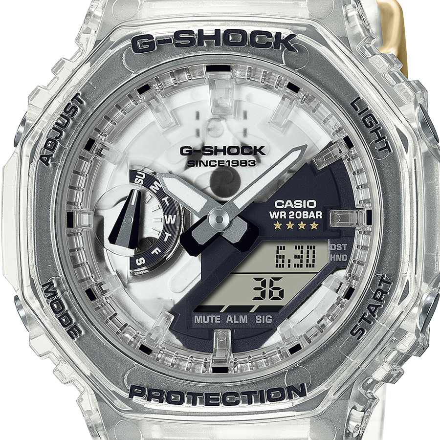 G-SHOCK Gショック 40周年記念 クリアリミックス GMA-S2140RX-7AJR メンズ レディース 腕時計 電池式 オクタゴン スケルトン 国内正規品 カシオ｜theclockhouse-y｜03