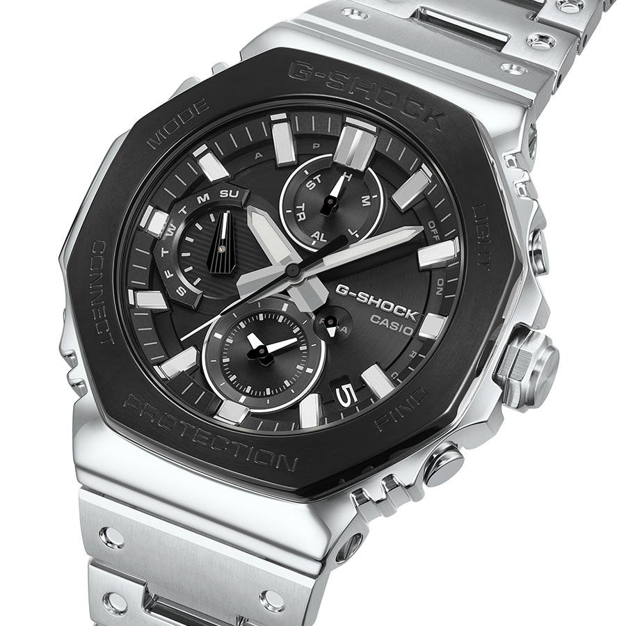 G-SHOCK フルメタル デュアルタイム クロノグラフ ブラックベゼル GMC