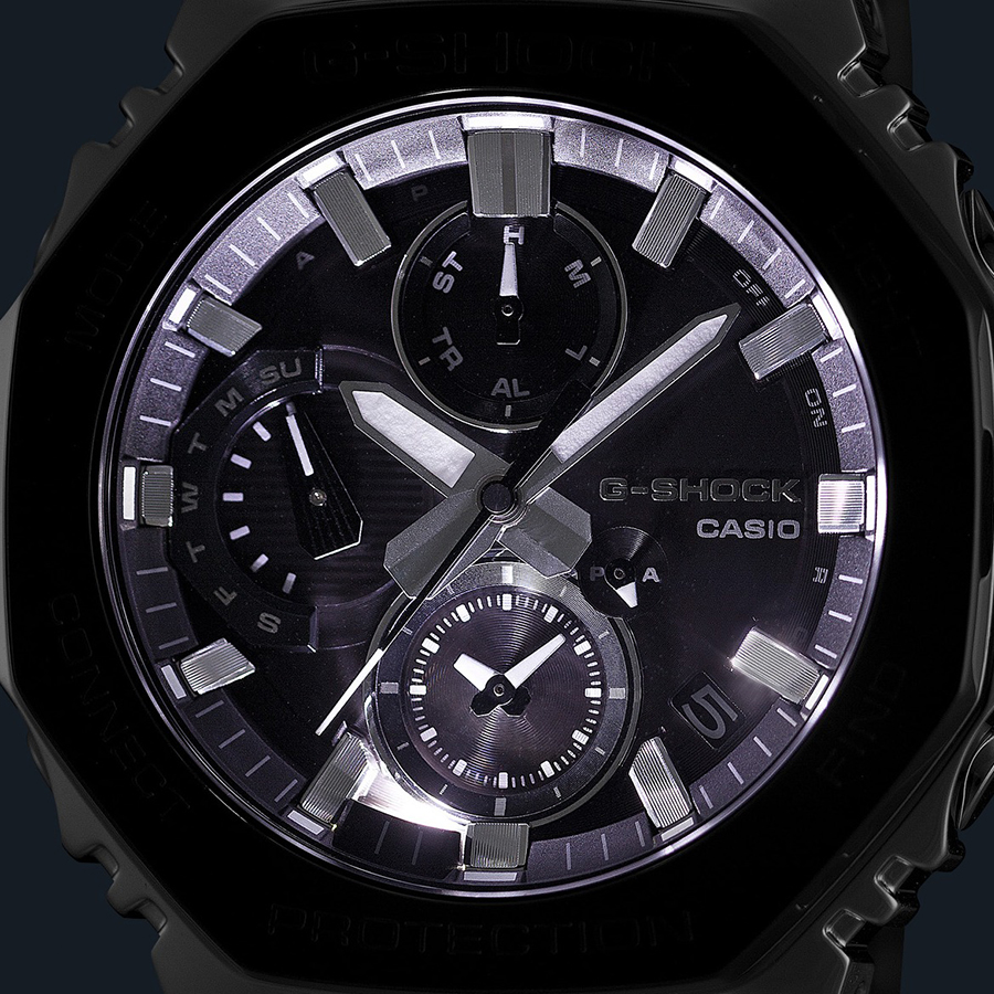 G-SHOCK フルメタル デュアルタイム クロノグラフ ブラックベゼル GMC