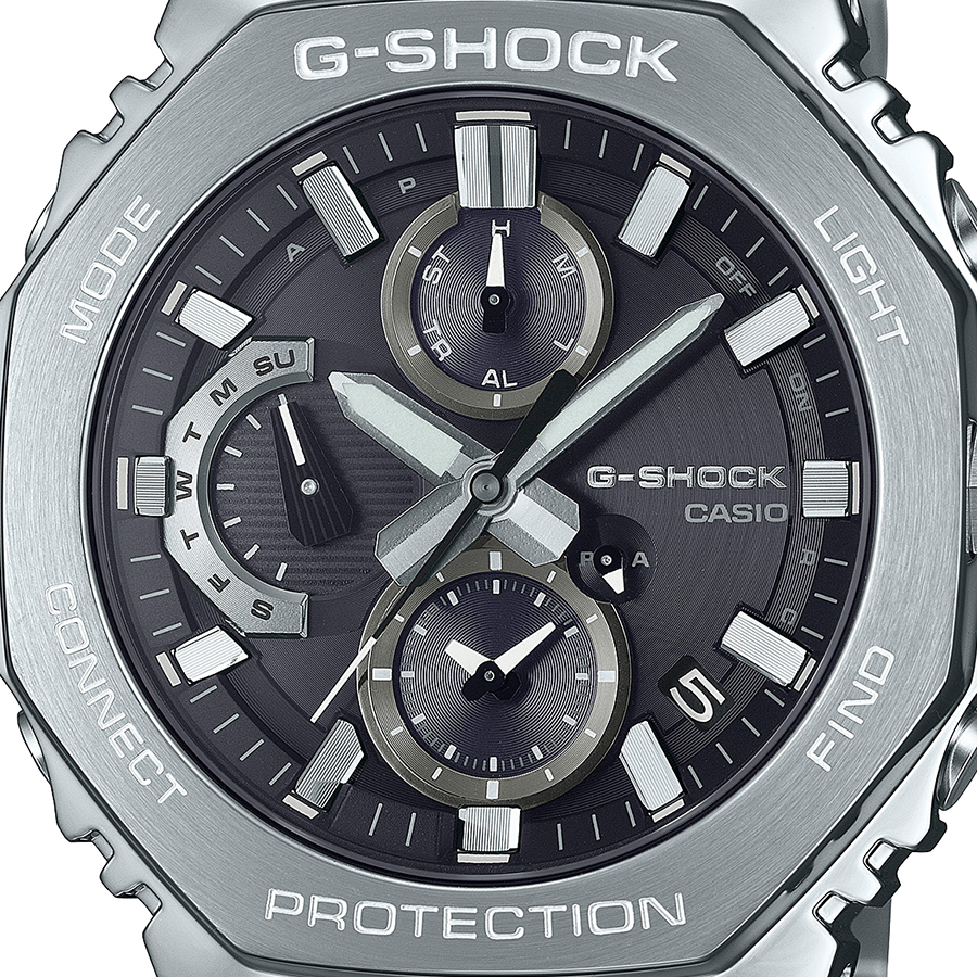 G-SHOCK フルメタル クロノグラフ GMC-B2100D-1AJF メンズ 腕時計 ソーラー Bluetooth アナログ オクタゴン 国内正規品 カシオ 日本製 | G-SHOCK | 02