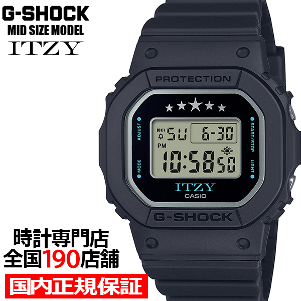 Yahoo! Yahoo!ショッピング(ヤフー ショッピング)10月11日発売/予約 G-SHOCK ミッドサイズ ITZY コラボレーションモデル GMD-S5610IT-1JR メンズ レディース 腕時計 電池式 スクエア デジタル 国内正規品 カシオ