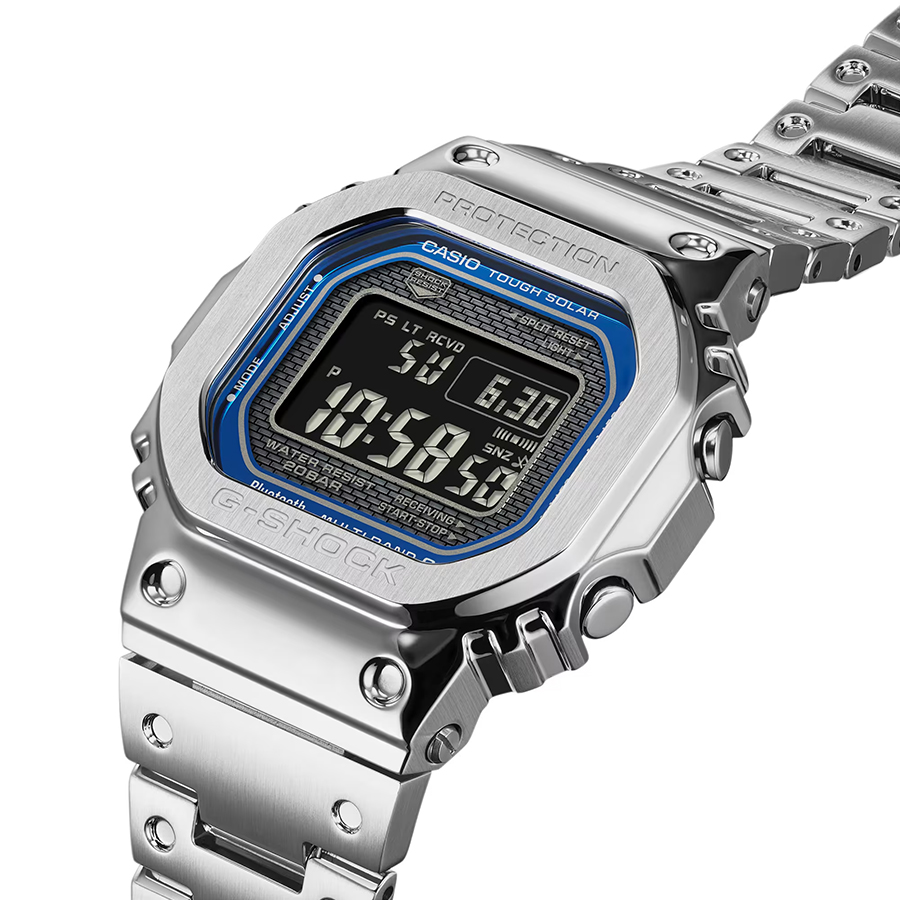 G-SHOCK フルメタル ブルーアクセント GMW-B5000D-2JF メンズ 腕時計 電波ソーラー Bluetooth シルバー 反転液晶 国内正規品  カシオ 日本製 : gmw-b5000d-2jf : ザ・クロックハウス Yahoo!店 - 通販 - Yahoo!ショッピング