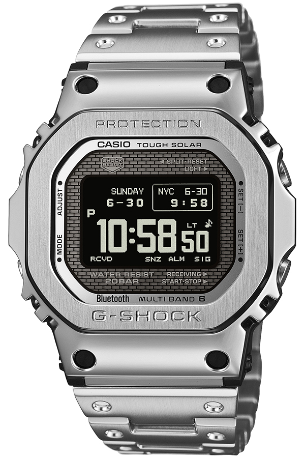 CASIO G-SHOCKデジタル腕時計 シルバーMIP液晶 G-SHOCK フルメタル MIP液晶モデル シルバー GMW-BZ5000D-1JF メンズ