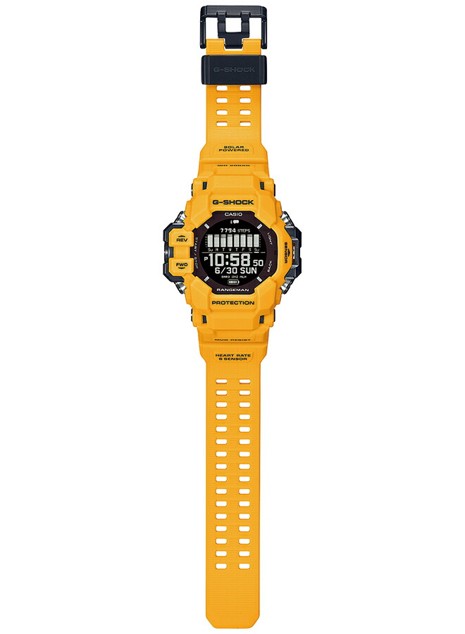 G-SHOCK レンジマン 心拍計 GPS機能 GPR-H1000-9JR メンズ 腕時計 ソーラー Bluetooth デジタル イエロー 反転液晶 国内正規品 カシオ | G-SHOCK | 10