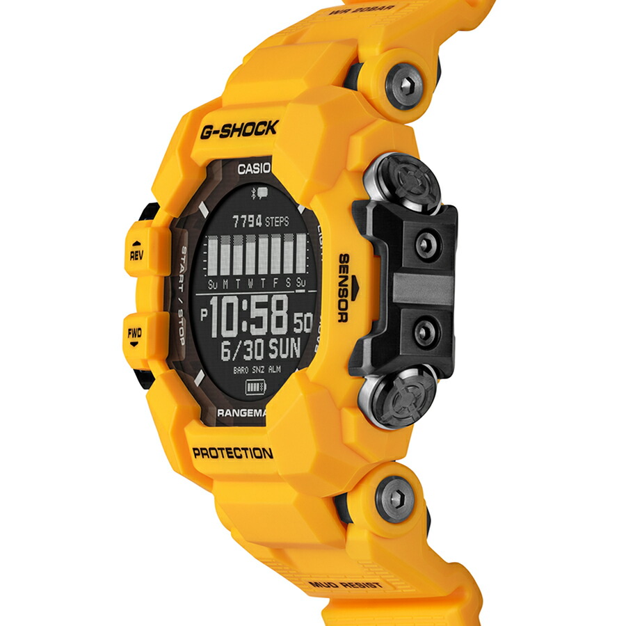 G-SHOCK レンジマン 心拍計 GPS機能 GPR-H1000-9JR メンズ 腕時計 ソーラー Bluetooth デジタル イエロー 反転液晶 国内正規品 カシオ | G-SHOCK | 06