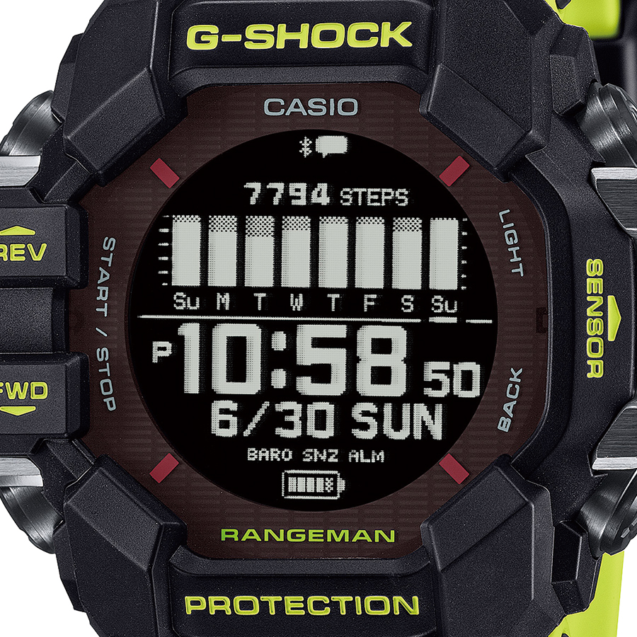 G-SHOCK レンジマン レスキューイエロー GPR-H1000RY-1A9JR メンズ 腕時計 ソーラー Bluetooth 反転液晶 国内正規品 カシオ | G-SHOCK | 02