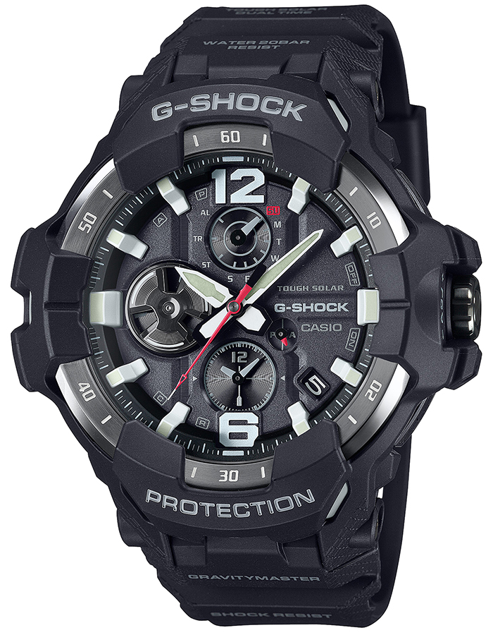 5月17日発売 G-SHOCK グラビティマスター GR-B300シリーズ GR-B300-1AJF メンズ 腕時計 ソーラー Bluetooth アナログ ブラック 国内正規品 MASTER OF G｜theclockhouse-y｜02