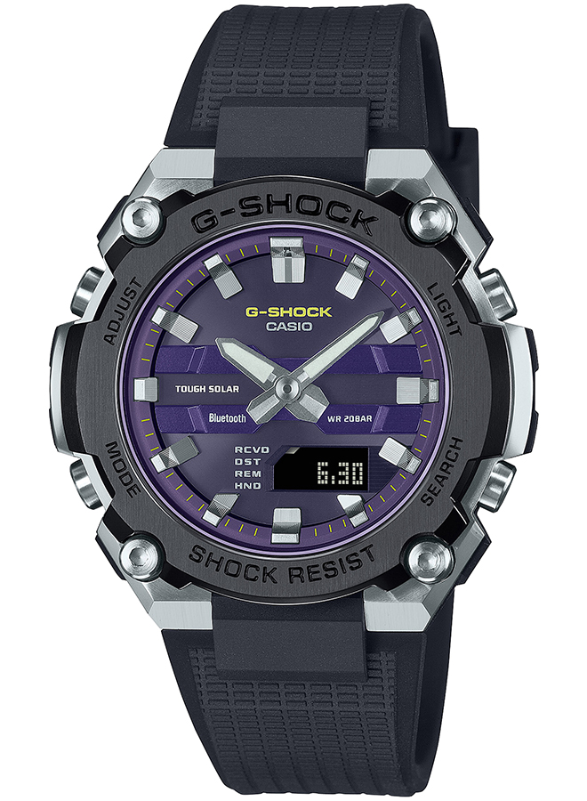 G-SHOCK G-STEEL 小型モデル GST-B600A-1A6JF メンズ 腕時計 ソーラー Bluetooth アナデジ 樹脂バンド  パープル ブラック 反転液晶 国内正規品 : gst-b600a-1a6jf : ザ・クロックハウス Yahoo!店 - 通販 -  Yahoo!ショッピング