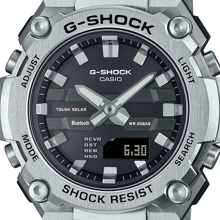 G-SHOCK G-STEEL 小型モデル GST-B600D-1AJF メンズ 腕時計 ソーラー Bluetooth アナデジ メタルバンド ブラック 反転液晶 国内正規品 | G-STEEL | 02