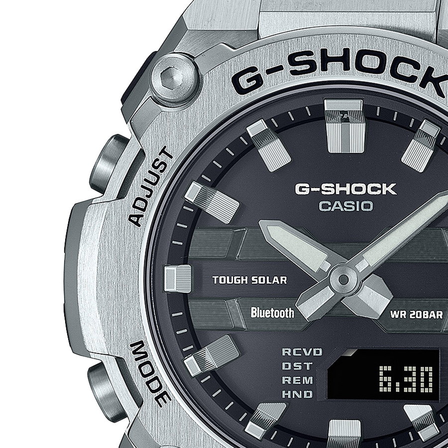 G-SHOCK G-STEEL 小型モデル GST-B600D-1AJF メンズ 腕時計 ソーラー Bluetooth アナデジ メタルバンド ブラック 反転液晶 国内正規品 | G-STEEL | 03