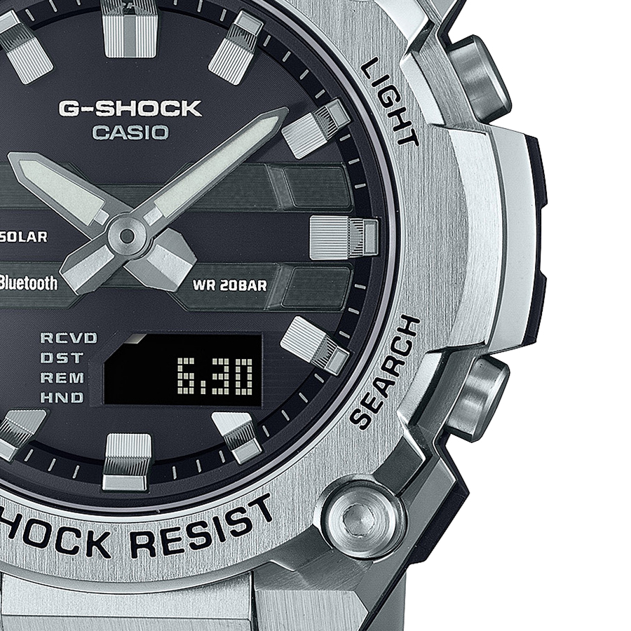 G-SHOCK G-STEEL 小型モデル GST-B600D-1AJF メンズ 腕時計 ソーラー Bluetooth アナデジ メタルバンド ブラック 反転液晶 国内正規品 | G-STEEL | 04