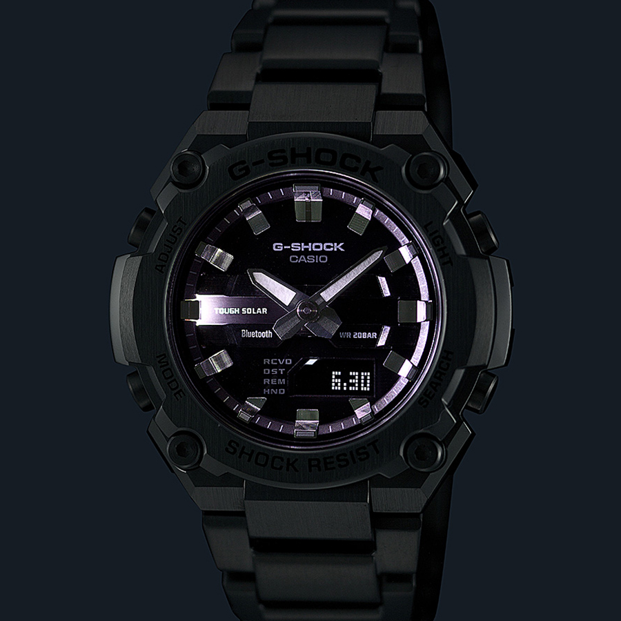 G-SHOCK G-STEEL 小型モデル GST-B600D-1AJF メンズ 腕時計 ソーラー Bluetooth アナデジ メタルバンド ブラック 反転液晶 国内正規品 | G-STEEL | 05
