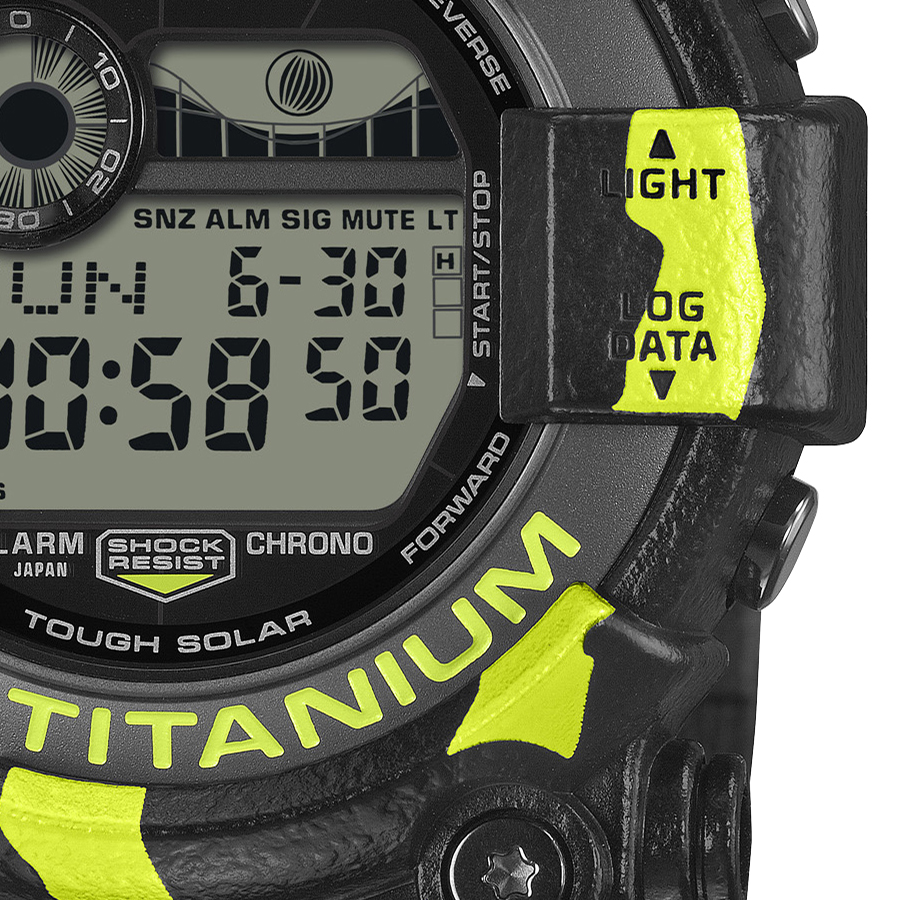 G-SHOCK フロッグマン ミスジヤドクガエル 縦縞模様 蛍光グリーン GW