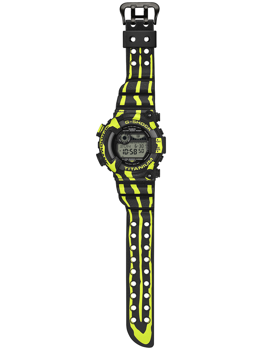 G-SHOCK フロッグマン ミスジヤドクガエル 縦縞模様 蛍光グリーン GW