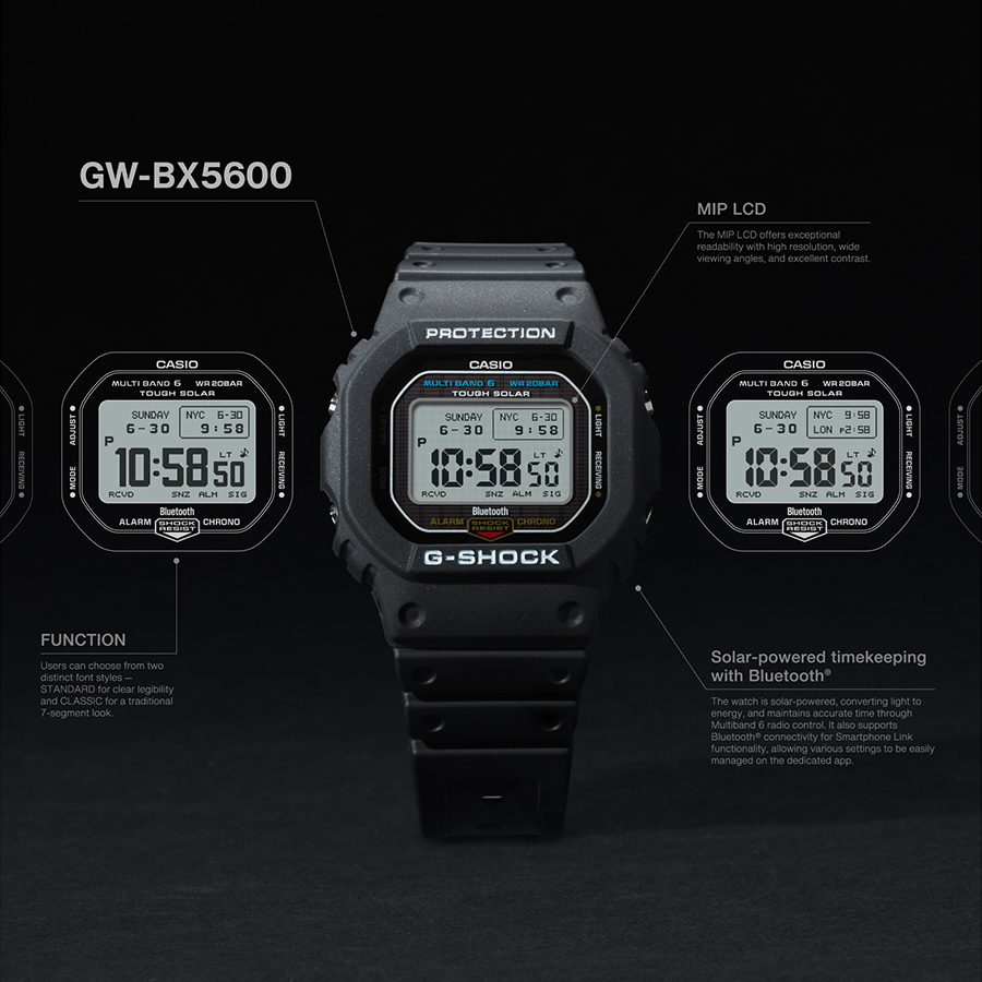 G-SHOCK 5600シリーズ MIP液晶モデル GW-BX5600-1JF メンズ 腕時計