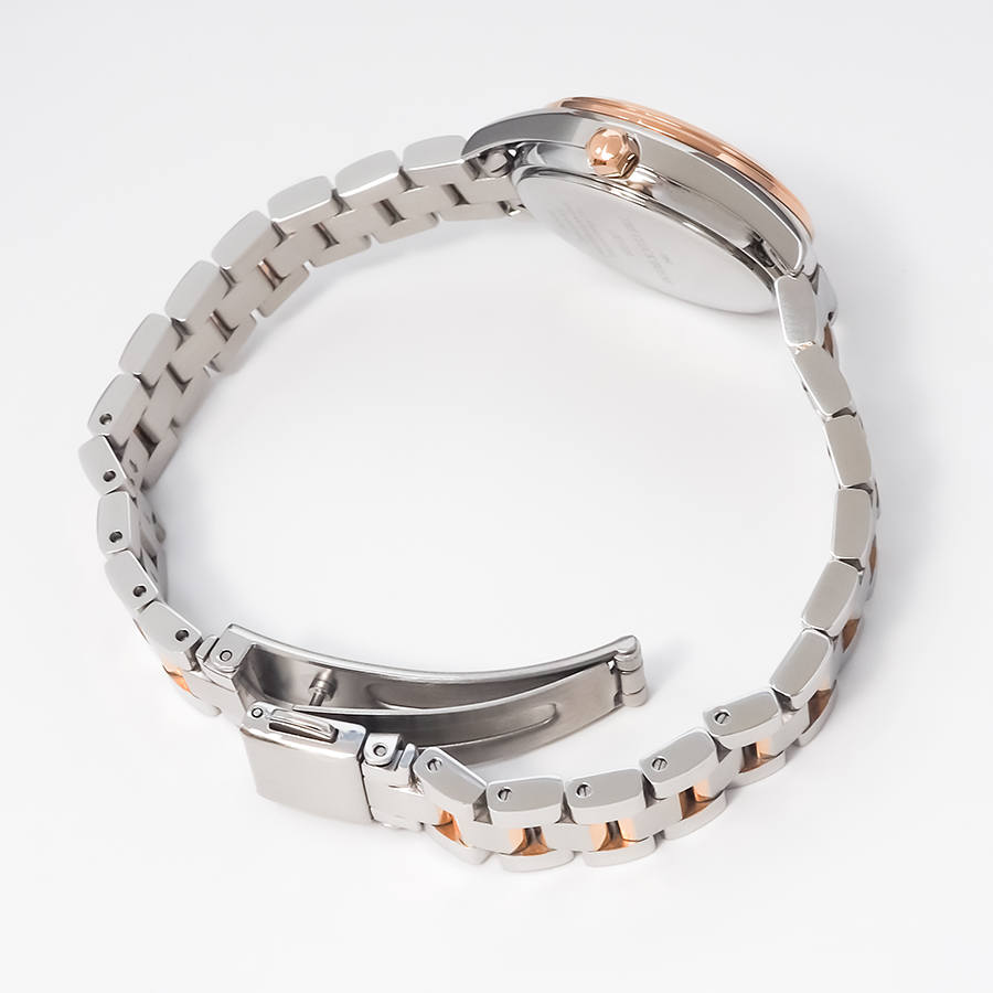 ザ・クロックハウス ビジネスカジュアル スマイルダイヤモンド LBC1008-PK1A レディース 腕時計 ソーラー 3針 ピンクダイヤル コンビ | THE CLOCK HOUSE | 10