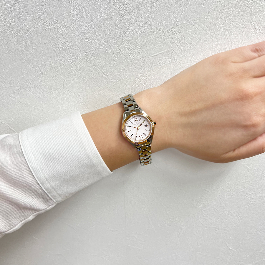 ザ・クロックハウス ビジネスカジュアル スマイルダイヤモンド LBC1008-PK1A レディース 腕時計 ソーラー 3針 ピンクダイヤル コンビ | THE CLOCK HOUSE | 11