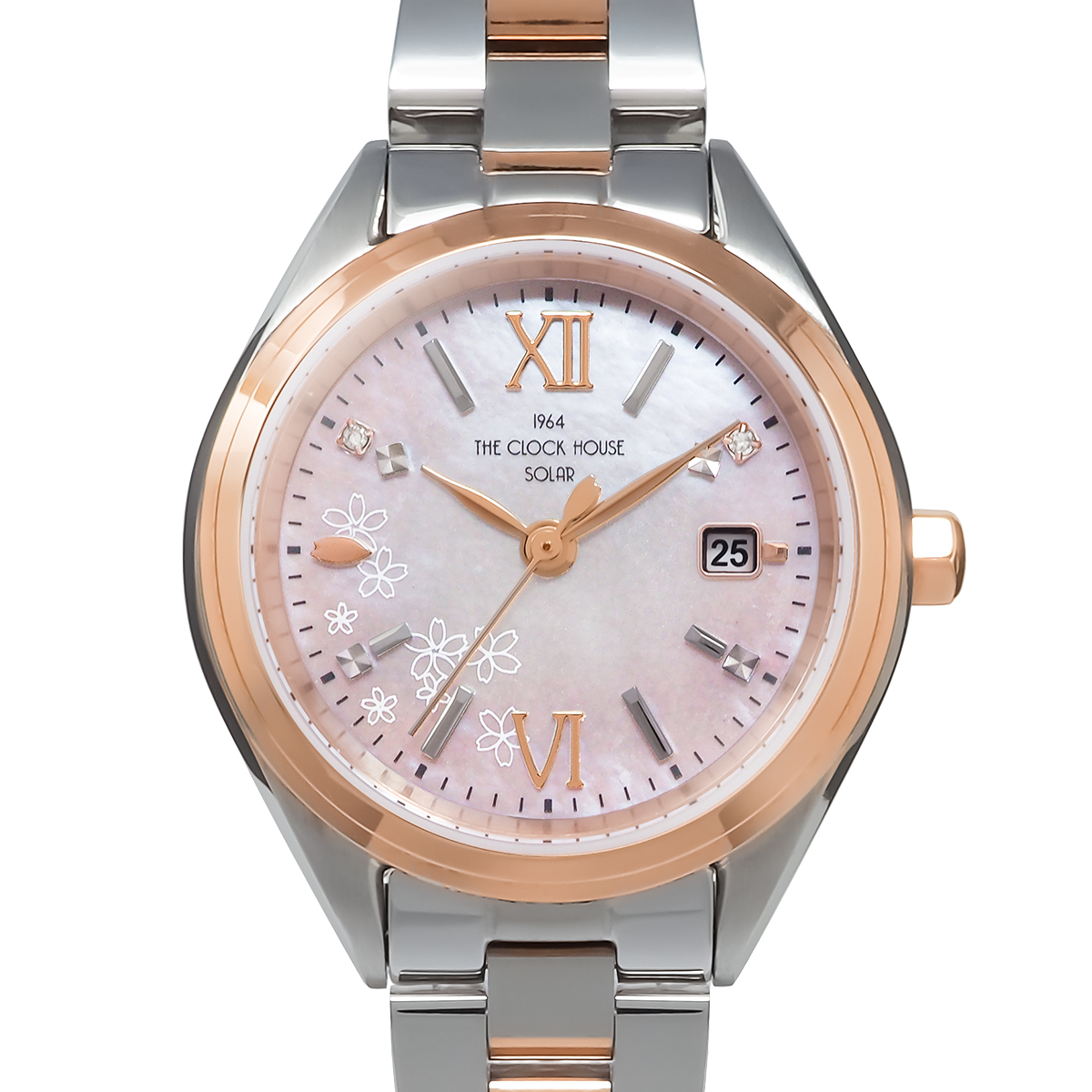 ザ・クロックハウス スマイルダイヤモンド SAKURA 限定モデル 2026 LBC1008-PK2ALIM レディース 腕時計 ソーラー 3針 白蝶貝ダイヤル | THE CLOCK HOUSE | 02