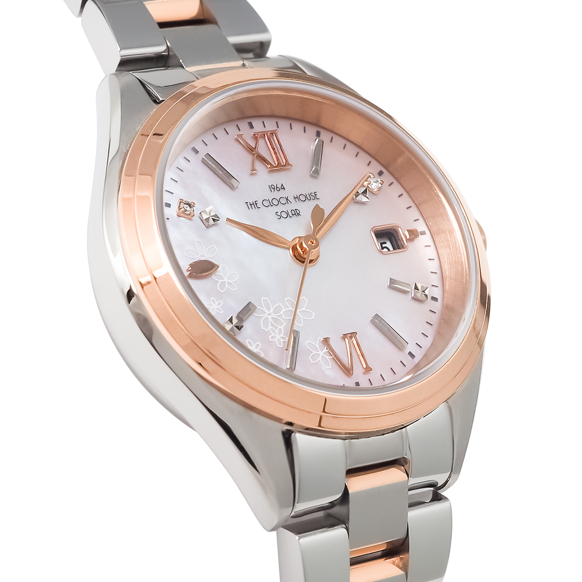 ザ・クロックハウス スマイルダイヤモンド SAKURA 限定モデル 2026 LBC1008-PK2ALIM レディース 腕時計 ソーラー 3針 白蝶貝ダイヤル | THE CLOCK HOUSE | 04