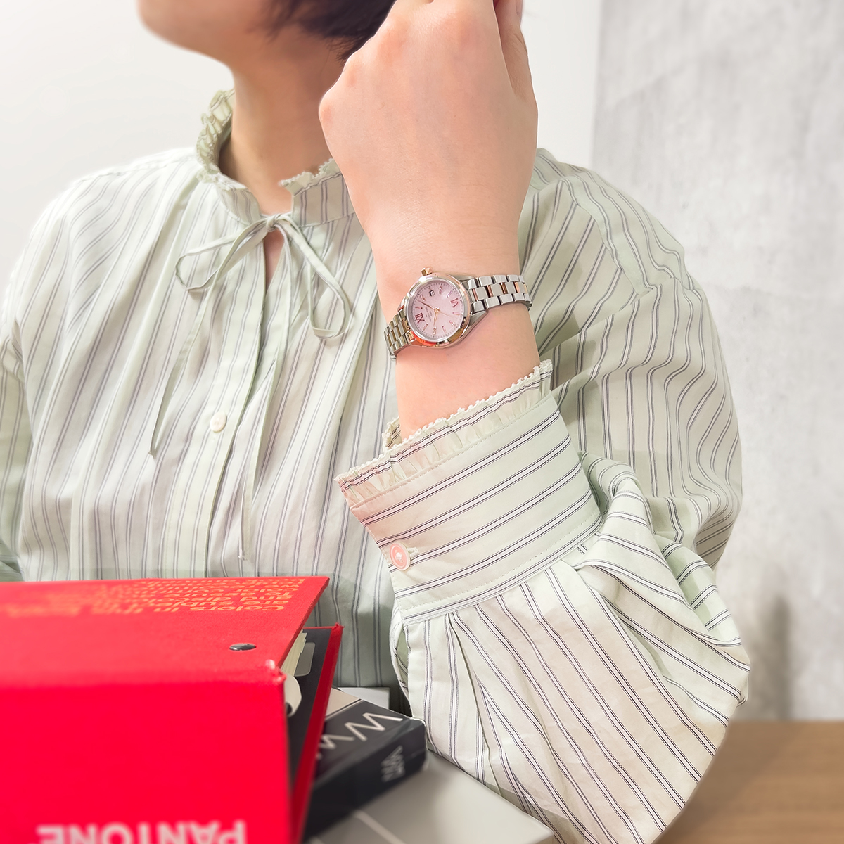4月1日発売 ザ・クロックハウス スマイルダイヤモンド 母の日 限定モデル 2026 LBC1008-PK3ALIM レディース 腕時計 ソーラー 3針 ピンクダイヤル | THE CLOCK HOUSE | 15